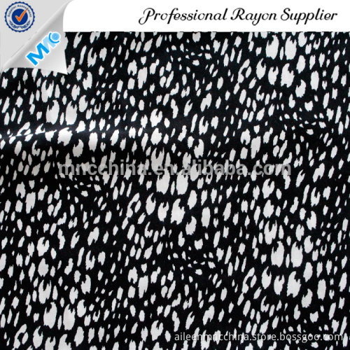 tiger style rayon  reactive printed fabric